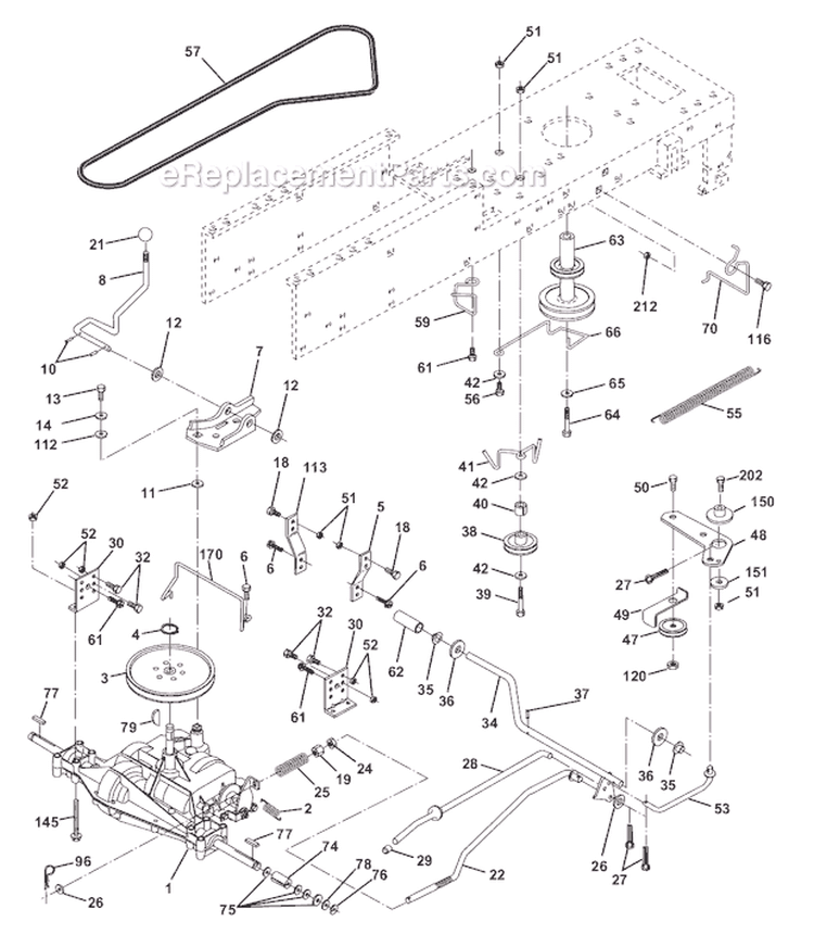 Page C Diagram and Parts List for WE13T38D  Weed Eater Lawn Tractor